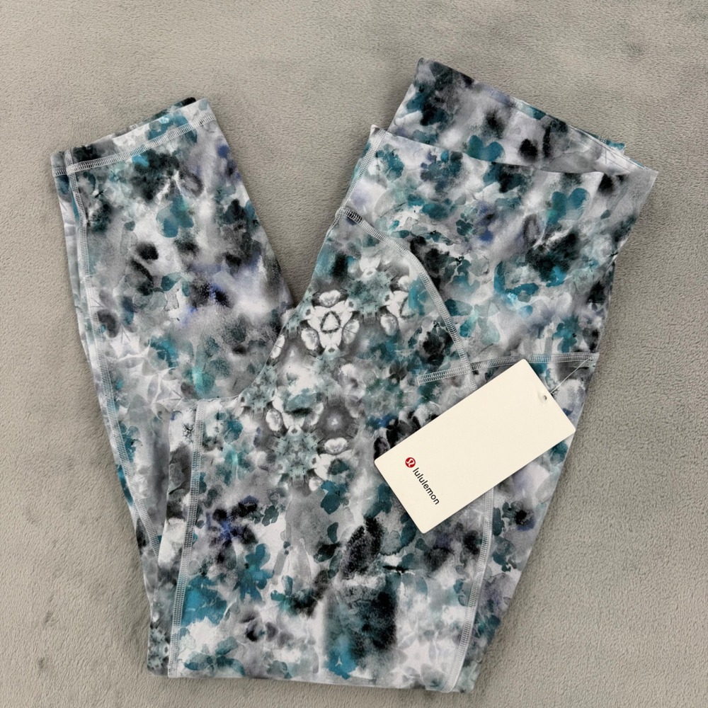 Lululemon Align Pant Womens 14 Unlimit High-Rise Tight Kaleidofloral Multi NEW